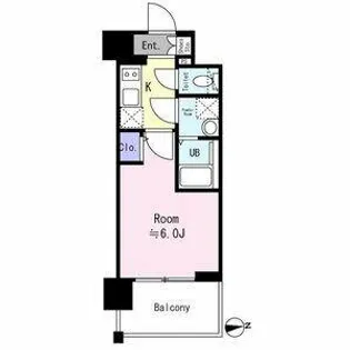 エスリード ザ・グレア大阪【5階】の間取り