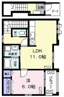 クレシェンド【2階】の間取り
