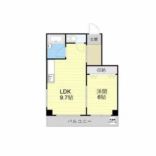 プレジールメゾン旭【1階】の間取り
