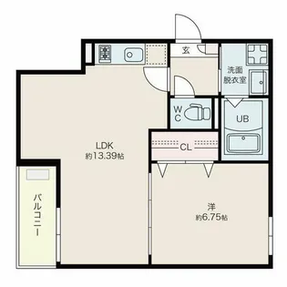 Jack kanseiⅡ【3階】の間取り