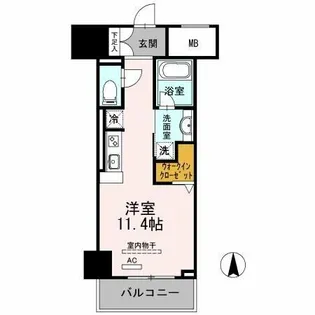 御幸レジデンス丸の内【6階】の間取り