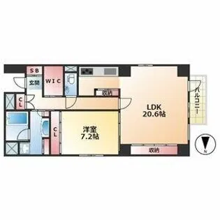 VIVACE【7階】の間取り
