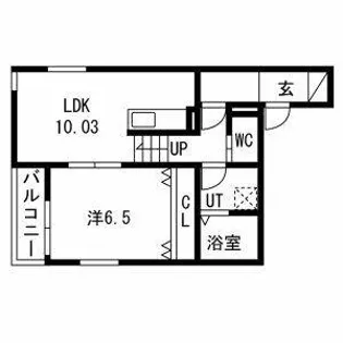 リヴェール神郷【1階】の間取り