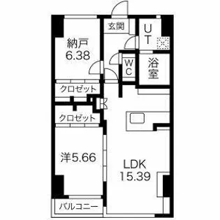 AREX丸の内II【11階】の間取り