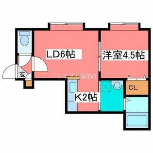 セレス2.6【2階】の間取り