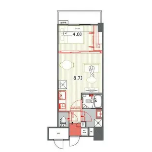 TQレジデンス名古屋錦【6階】の間取り