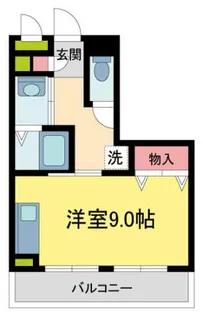 ルミネ甲東園【302号室】の間取り