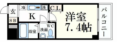 Capital.I姫路【5階】の間取り