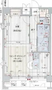 プレサンス本町リアルシティ【12階】の間取り