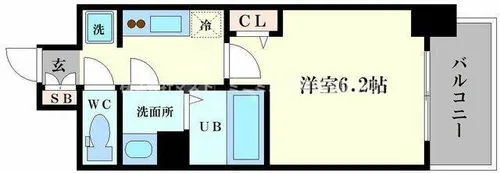 アドバンス大阪セレーノ【9階】の間取り