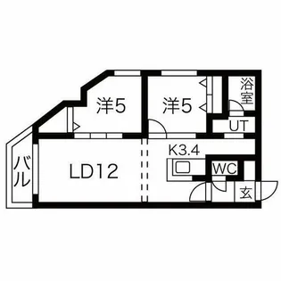 リュクスN22【3階】の間取り