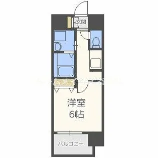 サムティ北梅田VESSEL【10階】の間取り