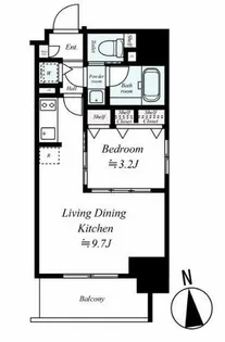 レオンコンフォート北浜【5階】の間取り