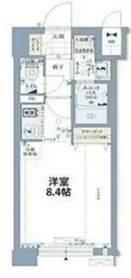 ジアコスモ京橋アクア【6階】の間取り