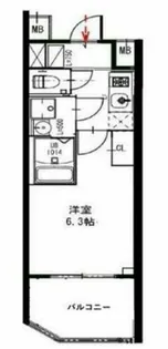 エスリードレジデンス大阪福島サウスフラッツ【15階】の間取り
