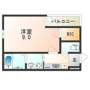 大阪府大阪市東淀川区淡路5丁目【アパート】の間取り