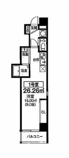 ビガーポリス369天神橋三丁目Ⅱアルチェ【7階】の間取り