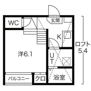 サイプレスト松原町【2階】の間取り