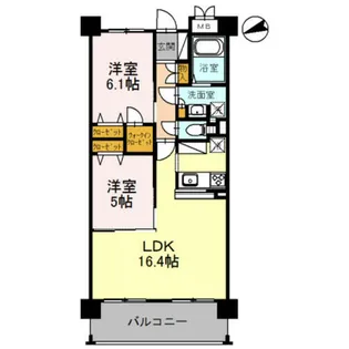 ラ・メゾンMSⅢ【4階】の間取り