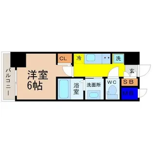 エステムコート名古屋新栄アクシス【3階】の間取り