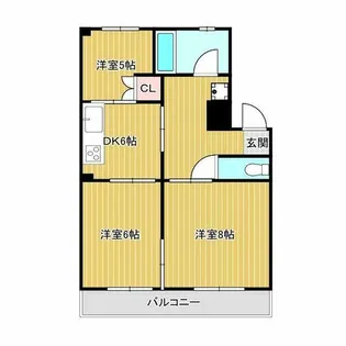 コ-ポ正大【205号室】の間取り