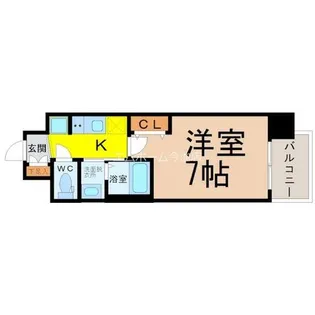 エステムコート名古屋鶴舞シエル【4階】の間取り