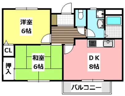 マーブルハイム【402号室】の間取り