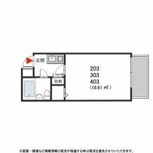 シャルマンフジ久米田 弐番館【3階】の間取り