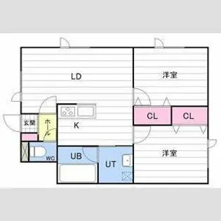 コンフォルトハイム【101号室】の間取り