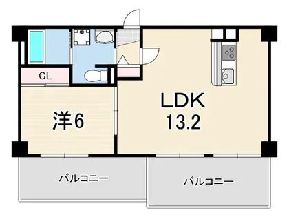 FOREST COURT ITAMI【2階】の間取り