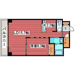 KKS羊ヶ丘【8階】の間取り