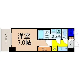 S-RESIDENCE上飯田駅前【7階】の間取り