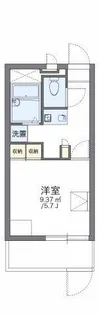 レオパレス七道【106号室】の間取り