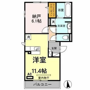フルリール【2階】の間取り