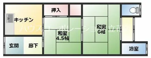 橋本文化【1階】の間取り