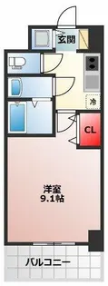 S-RESIDENCE堺blaze【504号室】の間取り