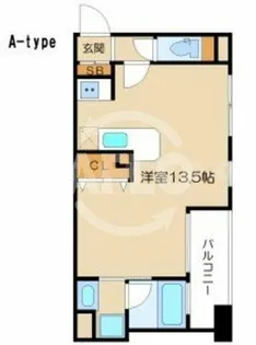 西天満レジデンス【10階】の間取り