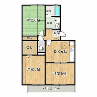 ハイカムール21【1階】の間取り