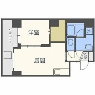 ノルデンハイム天神橋アドバンス【8階】の間取り