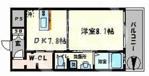 レユニール優【3階】の間取り