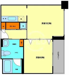 クリスタルブライト本町東【3階】の間取り