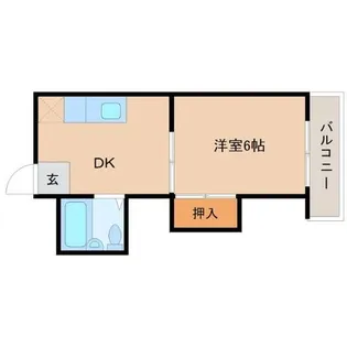 南塚口アベニュー【2階】の間取り