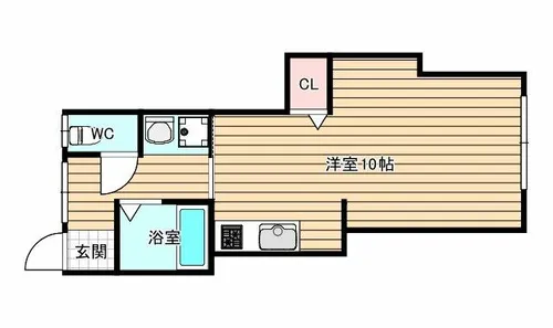 シャルマン西九条【2階】の間取り