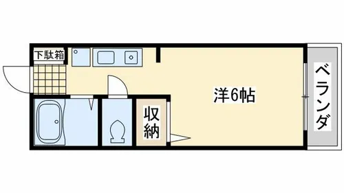 コーポサンフェローC棟【1階】の間取り