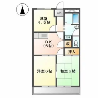 グランドポリス92【2階】の間取り