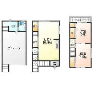 大阪府藤井寺市藤ケ丘2丁目【一戸建】の間取り