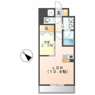 ポルタニグラ千種【6階】の間取り