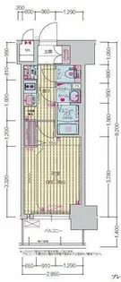 プレサンス上前津エレスタ【14階】の間取り