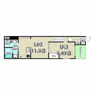 リヴェール元中野Ⅱ【3階】の間取り