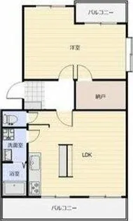 グランドール犬山【401号室】の間取り